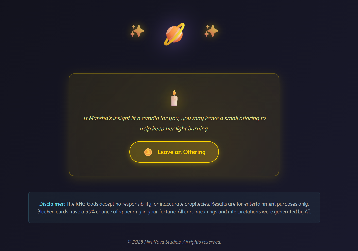 Mystic Marsha Donation Page