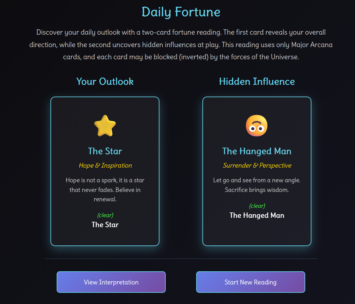 Mystic Marsha Daily Fortune